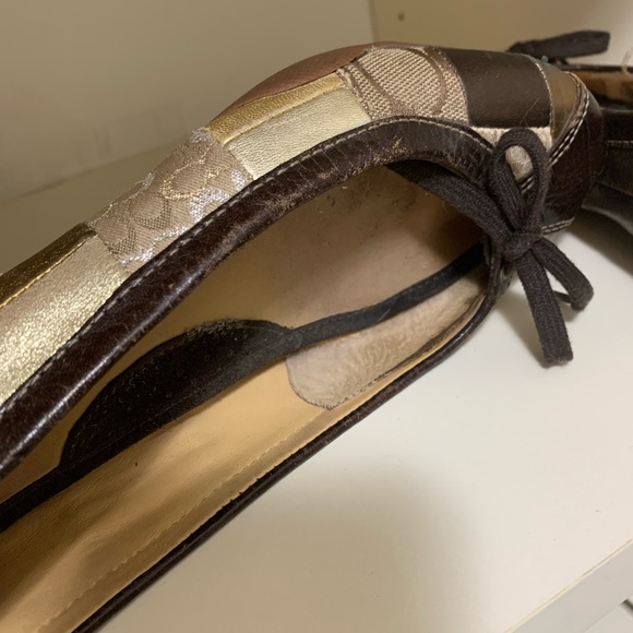 Coach Jenilee patchwork flats 7.5 - Picture 6 of 6